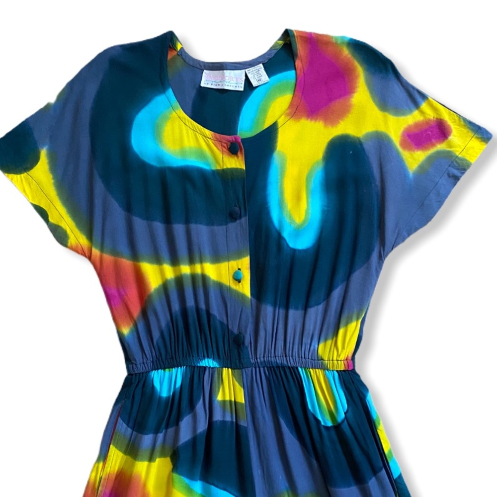 Vintage Multicolored Tie Dye Jumpsuit